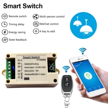 eWeLink Wifi Mini Smart Switch 220 В Домашний пульт дистанционного управления 85-250 В Поддержка 2-полосного таймера управления Беспроводной переключатель