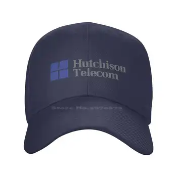 Модная качественная джинсовая кепка с логотипом Hutchison Telecom, Вязаная шапка, бейсболка