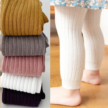 Весенне-осенние детские штаны, леггинсы для новорожденных девочек, хлопчатобумажные штаны ярких цветов, детские леггинсы 0-6 лет