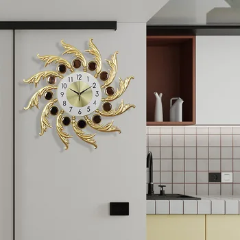 Часы Настенные Часы для гостиной, домашние бесшумные часы, настенное украшение, настенные часы