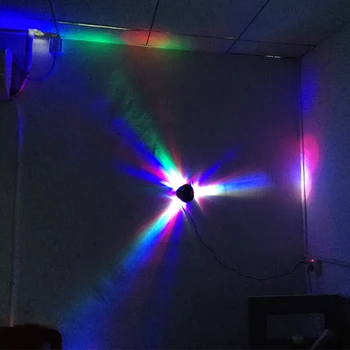Вращающийся диско-светильник с активацией звука RGB, светодиодная стробоскопическая лампа для вечеринки, шоу KTV