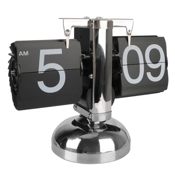 L40 Кварцевые часы с автоматическим переворотом, управляемые цифровыми часами, Домашний декор, ретро-часы с переворотом, внутренний механизм, работающий без батареек
