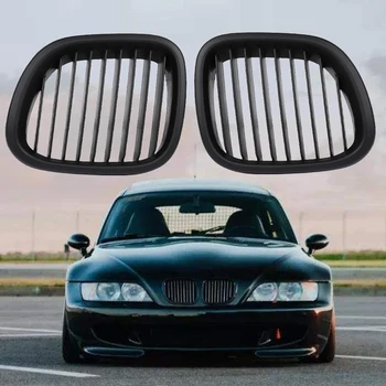 Автомобильная матово-черная решетка радиатора переднего капота для BMW Z3 1996-2002, Однострочная решетка радиатора автомобиля с 1 планкой, Автомобильные аксессуары для экстерьера
