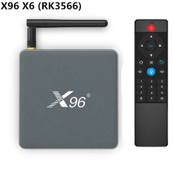 X96 X6 Android 11 Rk3566 8G / 128G интеллектуальная голосовая телеприставка двухдиапазонный WiFi Bluetooth