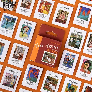 Познакомьтесь с канцелярскими наклейками Matisse, эстетическими винтажными бумажными наклейками, квадратной печатью, журналом для скрапбукинга 