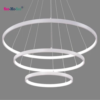 Светильник Garden Ring, минималистичная современная светодиодная потолочная люстра для гостиной, столовой, лампы для ремонта дома