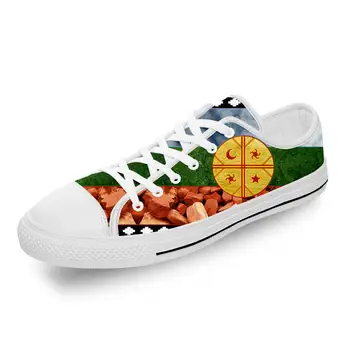 Флаг Мапуче/Новое поступление, белая ткань, модная парусиновая обувь с 3D принтом, мужские и женские легкие дышащие кроссовки