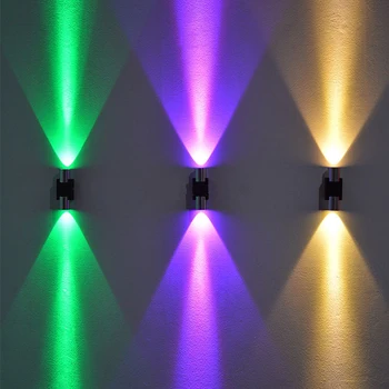 Современное светодиодное освещение для внутреннего декора, алюминиевые настенные светильники 1W2W для спальни, коридора, лестницы, настенное бра KTV, подсветка зеркала в ванной