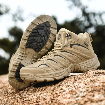 Topfight/ Новая походная обувь, Мужские треккинговые ботинки для альпинизма, высококачественные уличные мужские тактические походные ботинки для ходьбы