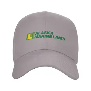 Джинсовая кепка с логотипом Alaska Marine Lines высшего качества, бейсбольная кепка, вязаная шапка