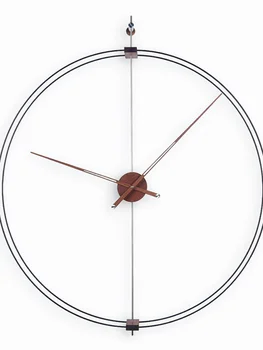 Испания 3D Роскошные настенные часы Большого размера Креативные Металлические Часы Настенный Домашний Декор Бесшумные Часы Промышленный декор Подарок Duvar Saati D046