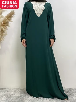 Рамадан Женский Халат Дубай Турция Мусульманское Модное Платье Исламская Одежда Платья-кимоно Abayas Для Женщин Vestidos Musulman De Mode