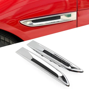 Хромированная Декоративная Отделка Решетки Радиатора Переднего Бокового Крыла Автомобиля Для Jaguar XE F-Pace 2016-2020 Для XF X260 2016-2021 T2H36039