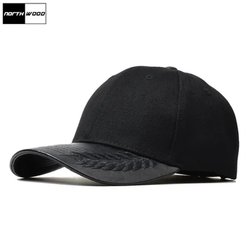 NORTHWOOD Black Cap Модная бейсболка для мужчин и женщин, шляпы в стиле хип-хоп, бейсболка с застежкой в виде кости, Регулируемая Шляпа дальнобойщика, мужская кепка