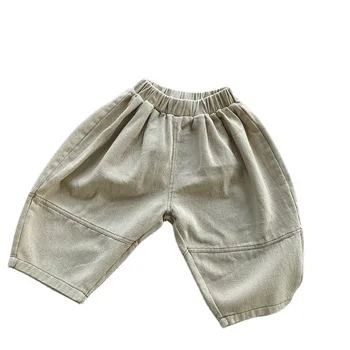 Весенне-летние спортивные штаны для мальчиков с эластичной резинкой на талии, брюки для мальчиков, Одежда для мальчиков в стиле харадзюку