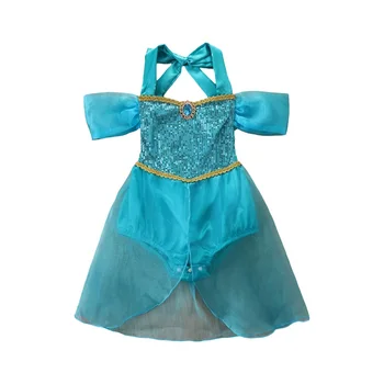 Комбинезон FOCUSNORM 0-24 м для маленьких девочек, платье-комбинезон с блестками на шее и открытыми плечами, платье-комбинезон на кнопках 0-24 месяцев