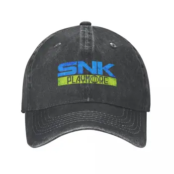 Классическая бейсболка с логотипом SNK Playmore Neo Geo, бейсболка унисекс из потертой джинсовой ткани, солнцезащитная кепка, летние кепки для улицы, шляпа