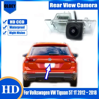 HD камера заднего вида для Volkswagen VW Tiguan 5T 1T 2012 2013 2014 2015 2016 2017 2018 Парковочная камера ночного видения заднего вида