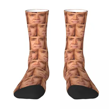 Забавные носки-мемы с лицом Николаса Кейджа, мужские и женские весенние чулки Harajuku