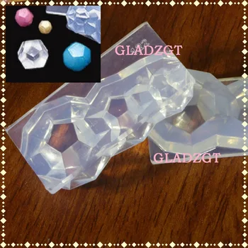 GLADZGT 3D стерео форма для шариков с драгоценными камнями, полностью прозрачная, для изготовления ювелирных изделий своими руками, формы из смолы для ювелирных изделий