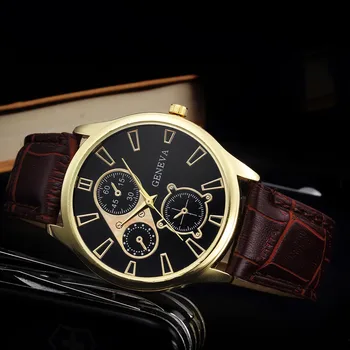 Смарт-часы в ретро-дизайне для мужчин и женщин, кожаный ремешок, аналоговые кварцевые наручные часы из сплава, мужские модные часы Relogio Masculino