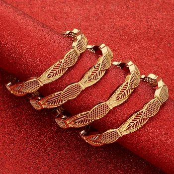 Новые модные Свадебные браслеты золотого цвета для женщин, Невеста может открывать браслеты, Индийские, Эфиопские, Французские, Африканские, Дубайские Ювелирные подарки