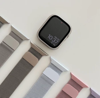 Нейлоновые ремешки, совместимые с Apple Watch / Samsung Watch, регулируемые плетеные спортивные браслеты, женские мужские ремешки для iWatch и Samsung