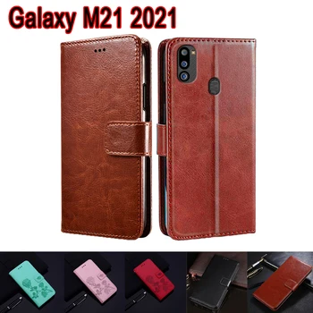 M21 Флип Кожаный Чехол Для Телефона Samsung Galaxy M21 2021 Чехол-бумажник С Подставкой Для Магнитной Карты Etui Book На Samsung M21 M 21 Case Bag