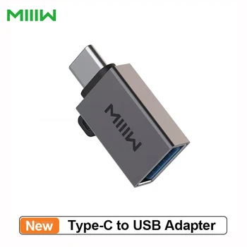 Адаптер Miiiw Type-C к интерфейсу USB OTG USB3.0 Для Передачи питания Мобильного телефона, Подключенного К U-диску С помощью шнурка