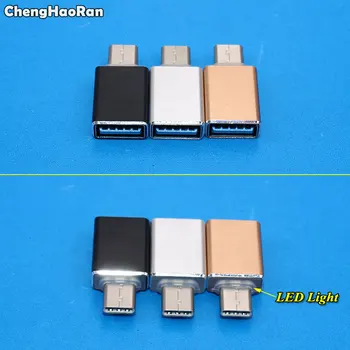Адаптер ChengHaoRan Type C Type-C для подключения к USB 3.0 Женский Конвертер USB-C Адаптер OTG Кабель для Samsung Letv Macbook LG Xiaomi