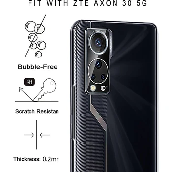 Для ZTE Axon 30 30S Ultra Pro 5G, прозрачная, ультра устойчивая к царапинам, тонкая защитная крышка объектива задней камеры, мягкая защитная пленка -не стекло