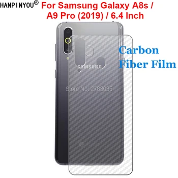 Для Samsung Galaxy A9 Pro 2019/A8s 3D Задняя наклейка из углеродного волокна с защитой от отпечатков Пальцев, Защитная пленка для экрана (Не закаленное стекло)