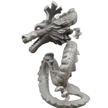 12 см Черный дракон из чистой меди в форме дракона с четырьмя когтями, сцена китайского дракона, модель ручной работы, счастливые украшения