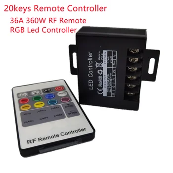 36A 360 Вт RF Пульт дистанционного управления RGB Led Controller 20 клавиш Пульт дистанционного управления для 3528 5050 RGB светодиодных лент DC12-24V