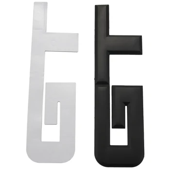 Наклейка с 3D логотипом Gt, модная наклейка для декора автомобиля для Focus 1 2 3 7 Mondeo, черный