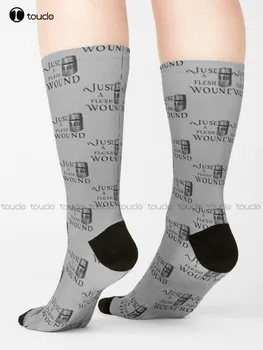 Просто телесная рана / Носки Черного рыцаря Monty Python, Теплые носки, Персонализированные носки Унисекс для взрослых, подростков и молодежи, подарок в стиле Харадзюку