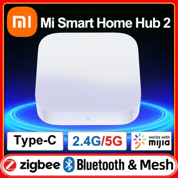 Xiaomi Smart Hub Gateway 2 Zigbee 3,0 Bluetooth Mesh Mi Home Sensor Пульт Дистанционного Управления Двухдиапазонный WiFi 2,4/5 ГГц Проводная Поддержка RJ45