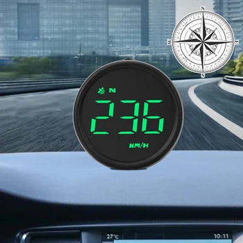 Внедорожный 4x4 GPS Спидометр Компас Автомобильный HUD Измерители скорости Сигнализация Головной дисплей Интеллектуальные цифровые датчики Автоаксессуары Универсальный