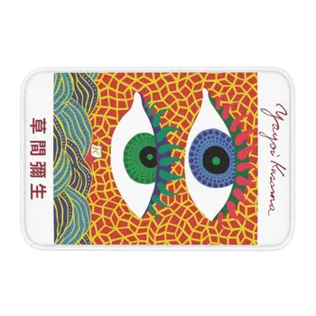 Eyes Yayoi Kusama Коврик для прихожей в стиле абстрактного искусства, Противоскользящий Коврик для ванной, кухни, туалета, гостиной, Приветственный коврик, Ковровая дорожка для ног 40 *60 см