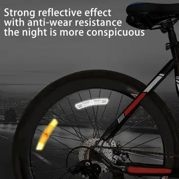 Отражатель велосипедных спиц с двойной светоотражающей яркостью Крепления 170 градусов отражения, отражатель велосипедных спиц в виде сот, деталь велосипеда