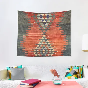 Винтажный декоративный Килим из цельного Карса, плетение Навахо, Тканый текстильный гобелен ацтеков, Японский декор комнаты