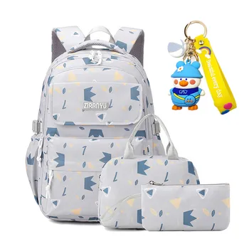 водонепроницаемые Детские Школьные сумки для девочек, ортопедические рюкзаки для начальной школы, 3 шт., школьные сумки, детская сумка для книг Mochila Infantil