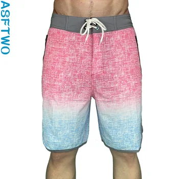 Мужские эластичные быстросохнущие шорты для серфинга, новые спортивные повседневные пляжные брюки летом 2023 года.