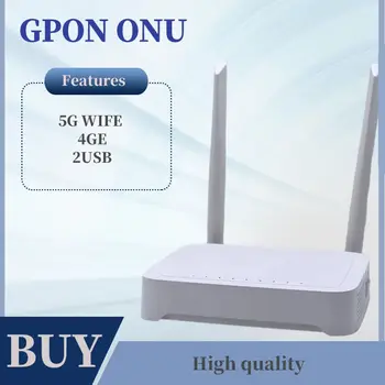 GPON ONU ONT H3-2S 4GE +2USB+2.4G/5G WIFI Antena de Banda Dupla Inclui Controle Remoto Roteador FTTH Segunda Mão Frete Grátis
