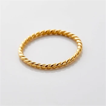 Поворотное кольцо Арабское минималистичное кольцо из нержавеющей стали 18-каратное позолоченное Поп-кольцо Женские украшения Подарок на Ид для Нее Кольцо в стиле панк