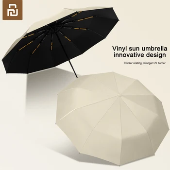 Xiaomi Youpin Automatic Umbrella UV Parasol, Защита От ветра и дождя, Bumbershoot, 24 Костных Армирования, Складной Зонт с двойным Килем