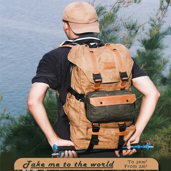 Новый походный рюкзак Lofree Wilderness, большой вместительный уличный рюкзак для мужчин, многофункциональный водонепроницаемый, новый стиль