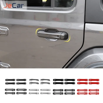 Отделка дверной ручки автомобиля ABS, Накладка, наклейки, чехол для Jeep JT Gladiator 2018 Up, Автомобильные аксессуары для укладки